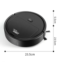 Robot Aspirateur Intelligent Automatique Rechargeable 2000Pa avec Fonction de Nettoyage