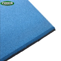 Tapis de sol en caoutchouc antidérapant pour le sport et la remise en forme de 15 mm pour salle de sport, aire de jeux, extérieur et école, fabriqué à partir de granulés de caoutchouc