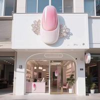 Modèle de simulation de sculpture d'ongles à grande échelle, ornement décoratif pour salon de manucure, image de devanture de magasin, modèle d'ongle personnalisé