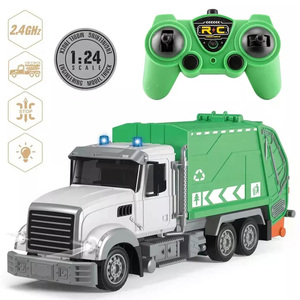Trẻ em RC vệ sinh xe đồ chơi điều khiển từ xa Xe vệ sinh rác tái chế đồ chơi xe tải - Product Image 2
