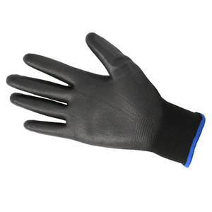 ถุงมือทำงานนิรภัย โพลีเอสเตอร์ ทนทาน กันลื่น ได้รับมาตรฐาน CE สีดำ ไนลอนและ PU สำหรับงานที่ต้องการความแม่นยำ - Product Image 4