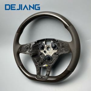 Volant de sport en bois de pêche de haute qualité pour VW Volkswagen <span class=keywords><strong>Golf</strong></span> 6 <span class=keywords><strong>7</strong></span> MK7 GTI <span class=keywords><strong>GTD</strong></span> GTE Polo Passat CC Accessoires de voiture - Product Image 1