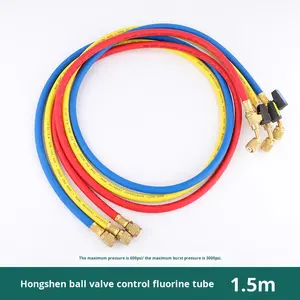 Valvola a Sfera con Tubo di Carica Refrigerante in Rame Hongsen HS-336-BV per Condizionatori Auto e Frigoriferi - Product Image 6