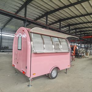 קדימון משאית מזון מיני-ורוד עם מטבח מלא 2025 קרוון מזון - Product Image 2