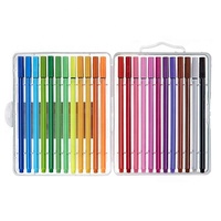 24 Fineliner Couleur Stylo 0.4mm Fluide Coloré Croquis Dessin Stylos