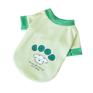 Sudadera con Capucha para Mascotas con Estampado de Animales, Diseño de Waffle, Poliéster, Ropa para Perros y Gatos, para Primavera, Otoño, Invierno y Verano, en Verde, Azul, Morado y Amarillo - Product Image 5