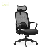 Chaise de bureau ergonomique robuste en maille, confortable, avec accoudoirs fixes, pour ordinateur, chaise de direction pour bureau, Silla De Oficina