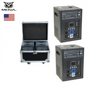 شحن مجاني من مستودع الولايات المتحدة، جهازان للتحكم عن بعد في آلة الشرر الباردة DMX مع حقيبة نقل - Product Image 1