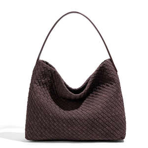 Women's fashionable large capacity casual shoulder bag, women's woven <b>handbag</b> - Product Image 2