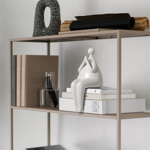 Statuetta Decorativa Nordica <span class=keywords><strong>di</strong></span> Donna Formosa, Scultura Artistica in Ceramica, Accessorio per Arredamento Casa e Soggiorno R4576 - Product Image 5