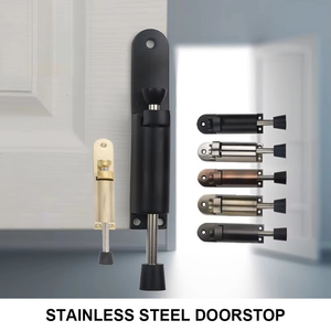 Heavy Duty Waterproof Aluminum Alloy Foot Kick <b>Door</b> Stopper Spring Loaded Telescopic Floor Mount for Hotel Easy <b>Step</b> Operation - Product Image 6