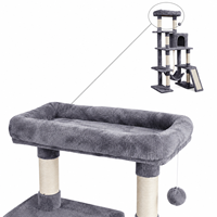 Arbre à chat multi-niveaux en sisal, type hamac, populaire en usine
