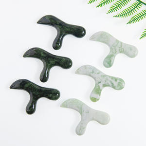 Herramienta de Masaje Gua Sha de Jade Natural Xiuyan, Masajeador Corporal Eléctrico para Aliviar el Dolor Facial y Corporal, Uso Doméstico - Product Image 3