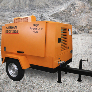 Compresor de aire de minería de motor diésel de alta presión serie KSCY con martillo para plataforma de perforación de pozos de agua - Product Image 1