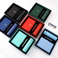 Coffret Cadeau d'Affaires de Luxe en Gros : Carnet A5 Personnalisable en Cuir PU Vert avec Stylo, Tasse Thermique et Clé USB