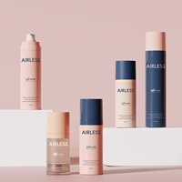 Flacon pompe airless bleu rose 30ml 50ml 75ml 100ml pour lotion, essence, fond de teint, gel, huile, emballage cosmétique et soins de la peau