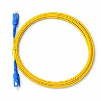 Cordon de brassage fibre optique monomode simplex SC/UPC-SC/UPC G657A1 LSZH PVC, insensible aux plis, pour réseaux de télécommunications et informatiques