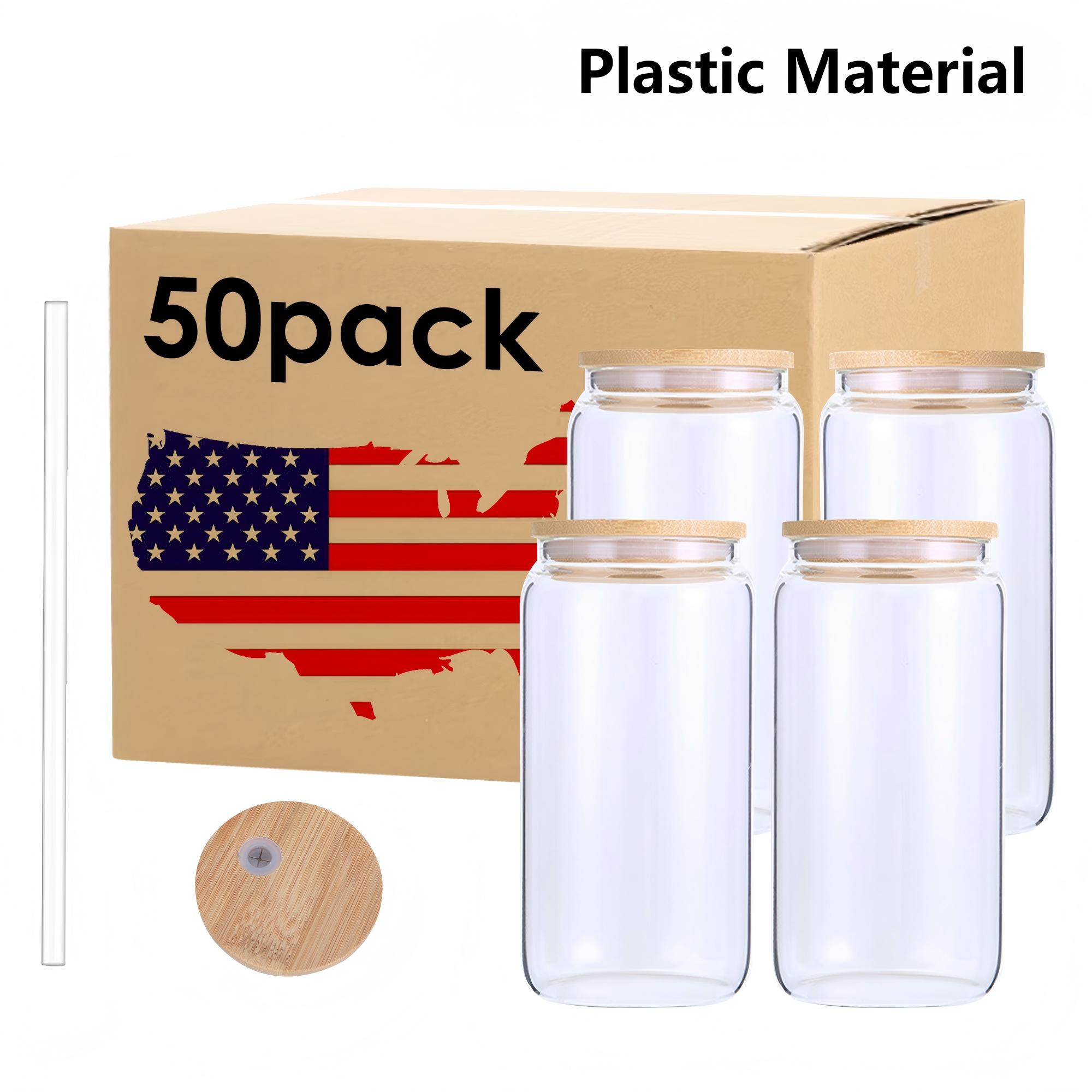 16oz bamboo lids clear plastic