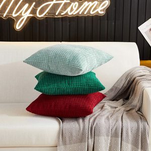 <span class=keywords><strong>Amazon</strong></span> venta al por mayor suave Cojín cuadrado 18*18 pulgadas sofá de tiro funda de almohada cubierta - Product Image 5