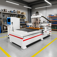 Machine de découpe, perçage et rainurage CNC 1325 à quatre processeurs pour le travail du bois, les panneaux, les meubles, les armoires et les placards