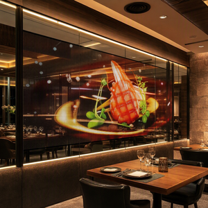 Écran d'affichage LED transparent en rouleau haute luminosité et couleur pour centres commerciaux, magasins de détail et métros, garantie 5 ans - Product Image 6