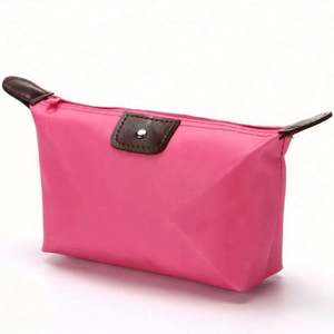 Sac de rangement cosmétique à fermeture éclair grande capacité couleur bonbon promotionnel, pochette pliable portable pour femme pour voyage d'été - Product Image 4