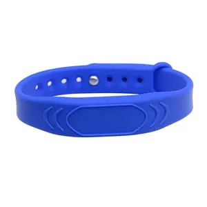 Rfid Wristband Uhf Waterproof Adjustable Cashless Payment Nfc Smart Wristband 13.56mhz Nfc Silicone Bracelets
