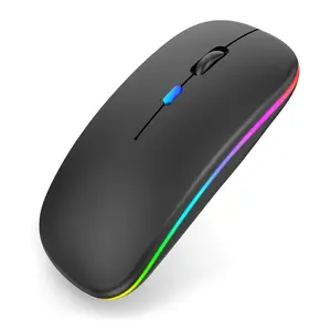 New Wireless Mouse with USB Rechargeable RGB light for Computer Laptop PC Macbook 2.4GHz gaming mouse