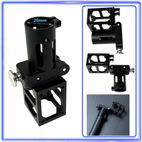 Bras de pliage rapide détachable en alliage d'aluminium usiné CNC personnalisé BOSS pour drone, tube en carbone 20MM, DIY multirotor 4/6/8 axes