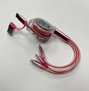 Commercio all'ingrosso della fabbrica 5 in <span class=keywords><strong>1</strong></span> cavo di ricarica <span class=keywords><strong>1</strong></span>.2m retrattile USB cavo retrattile di ricarica - Product Image 6