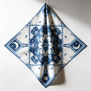 Muslim <strong>Square</strong> Scarf <strong>Hijab</strong> for Women Modest Islamic Headscarf Fashion Accessory - Product Image 2
