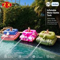 Vente chaude : Réservoir et voiture gonflables en PVC pour pulvérisation d'eau, pour installations de divertissement de fête aquatique, capacité 100-500 kg
