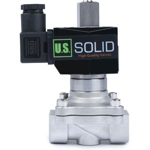 EE. UU. Válvula Solenoide Sólida de 1/2 Pulgada de Acero Inoxidable 110V CA Normalmente Abierta con Sello de Viton - Product Image 2