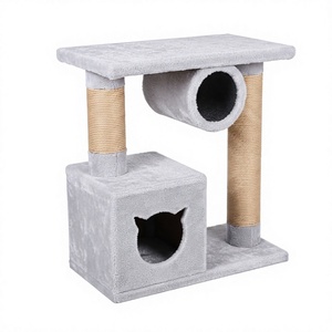 เสาข่วนคุณภาพสูง "Grey Tunnel" สำหรับแมวและลูกแมวทุกสายพันธุ์และทุกขนาด - Product Image 1