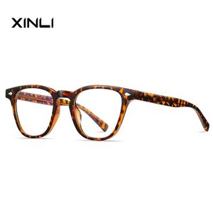 XINLI Venta al por Mayor 2093 Monturas de Gafas Redondas y Rectangulares Vintage con Protección de Luz Azul para Hombre, Uso Diario - Product Image 2