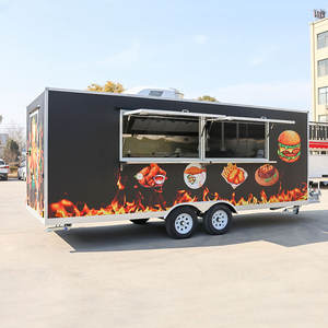 Camión <span class=keywords><strong>de</strong></span> Comida Móvil, Food Truck, Remolque <span class=keywords><strong>de</strong></span> Comida Completamente Equipado, Camión <span class=keywords><strong>de</strong></span> Comida Rápida con Cocina Completa para Hot Dogs, Helados y Pizza - Product Image 4