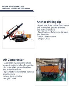 Bán Hot Dốc Mỏ Nổ Lỗ 20M DTH Khí Nén Xách Tay Giàn Khoan Với Máy Nén Khí Được Trang bị Khoan Ống Búa Khoan Bit - Product Image 4