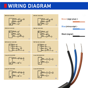 KJT M18 filo di alta qualità <span class=keywords><strong>2</strong></span> filo 3 alta qualità a basso prezzo cina sensore di prossimità a lunga distanza di rilevamento - Product Image 6