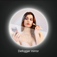 Interrupteur tactile à bouton unique de haute qualité, désembuage à une ou deux couleurs, lumière LED de salle de bain 12V, interrupteur tactile pour miroir