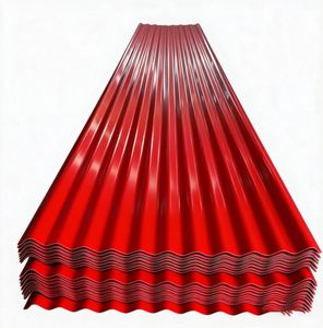 Tôles de Toiture en Zinc Ondulées Galvanisées de 0,4 mm, Tôles Ondulées Galvanisées Légères, Tôles Ondulées Galvanisées Revêtues - Product Image 1