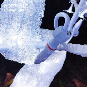 White Acrylic <strong>Led</strong> Landscape Cherry <strong>Tree</strong> for Wedding Decoration Party Lights Outdoor <strong>LED</strong> Motif Lights Luminous Lamp Customized - Product Image 3