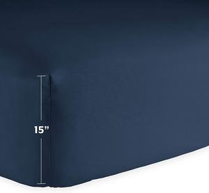 Drap <span class=keywords><strong>de</strong></span> <span class=keywords><strong>lit</strong></span> à poches profondes en bambou, parure <span class=keywords><strong>de</strong></span> <span class=keywords><strong>lit</strong></span> taille Queen, drap rafraîchissant ultra doux hypoallergénique, drap respirable, 100% pièces - Product Image 6