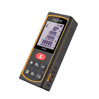 Distancemètre laser numérique portable de 50m avec télémètre de taille de poche à écran LCD avec commutateur de mode de fonction