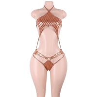 Maillots de bain sirène à paillettes en vrac, vêtements de danse exotiques, maillots de bain dorés à lacets, string, tenues de danseuse pour festivals et raves
