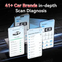 Escáner de Diagnóstico OBD2 para Automóviles KONNWEI con Conectividad MAXOBD, Modelo con Pantalla LCD para Monitoreo de Batería y Vehículo, 12V
