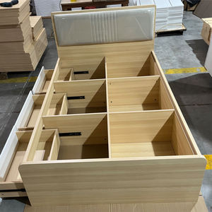 Letti Singoli di Nuovo Design con Struttura a Cassa in Legno per Dormitorio, Appartamento e Camera da <span class=keywords><strong>Letto</strong></span> per Bambini, Ragazzi e Studenti - Product Image 5