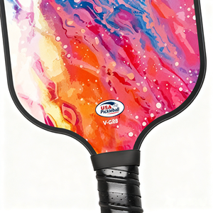 Raquette de pickleball en fibre de verre Pro, approuvée USAPA, noyau en nid d'abeille de 16 mm, face brute, contrôle de la rotation pour les tournois - Product Image 3