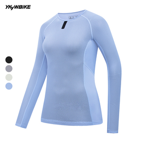 <span class=keywords><strong>Camiseta</strong></span> <span class=keywords><strong>Interior</strong></span> de <span class=keywords><strong>Ciclismo</strong></span> para <span class=keywords><strong>Mujer</strong></span> YKYWBIKE, Manga Larga, Secado Rápido, Transpirable, <span class=keywords><strong>Camiseta</strong></span> <span class=keywords><strong>Interior</strong></span> Completa para Bicicleta de Carretera - Product Image 2