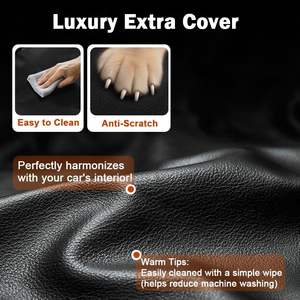 Siège de <span class=keywords><strong>voiture</strong></span> pour chien et chat en similicuir, siège surélevé avec <span class=keywords><strong>dossier</strong></span> inclinable, housse de protection imperméable, utilisation en extérieur/intérieur - Product Image 2