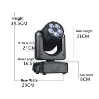 Directo de Fábrica: Luz Móvil LED RGBW 4 en 1 de 5x20W con Zoom, Efecto Wash y Beam, DMX512 para DJ, Discoteca, Club, Boda, Evento